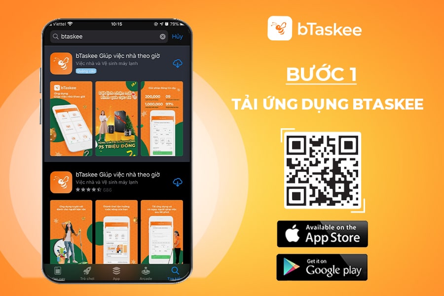 Hướng dẫn sử dụng dịch vụ đi chợ bTaskee