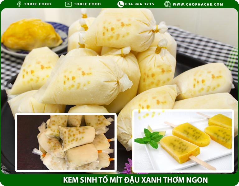 kem mít đậu xanh