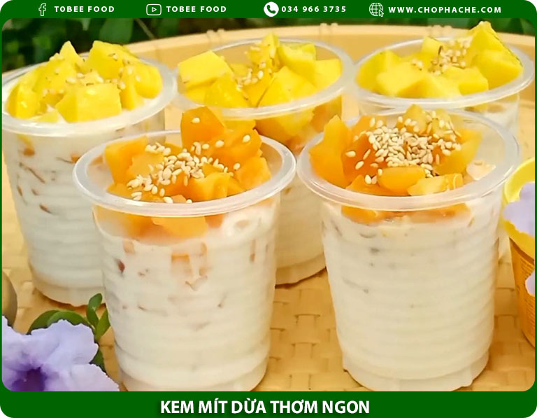 kem mít dừa