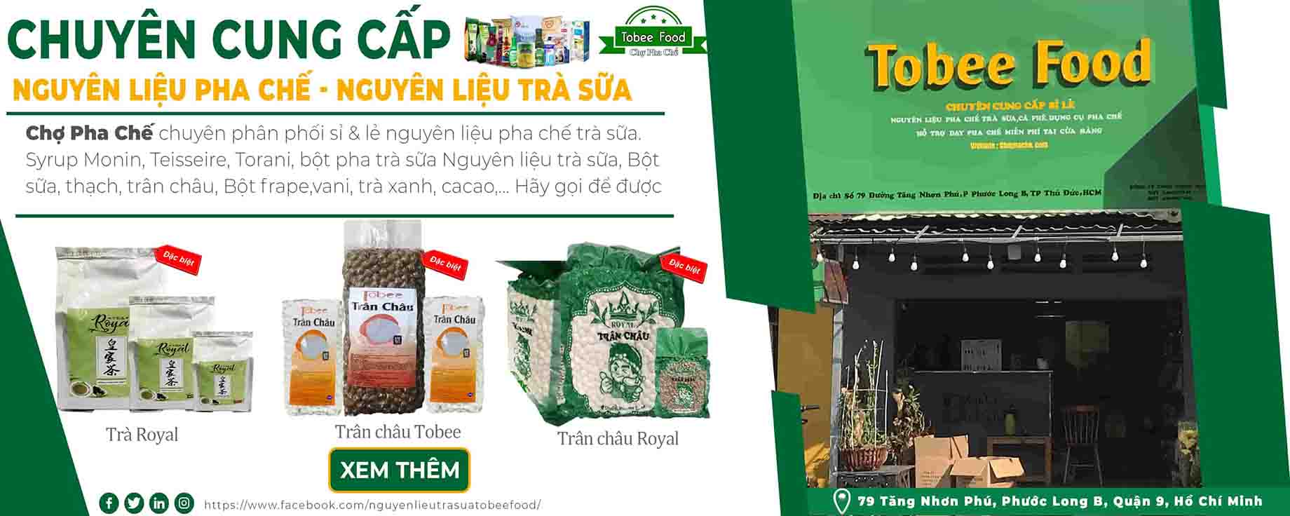 Nguyên Liệu Trà Sữa - Tobee Food