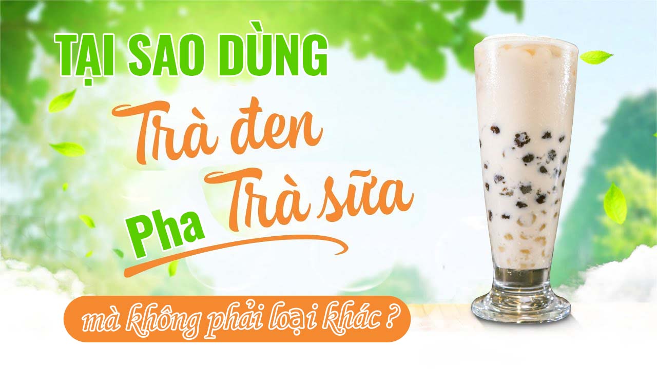 Tại sao nên dùng trà đen pha trà sữa mà không phải loại khác