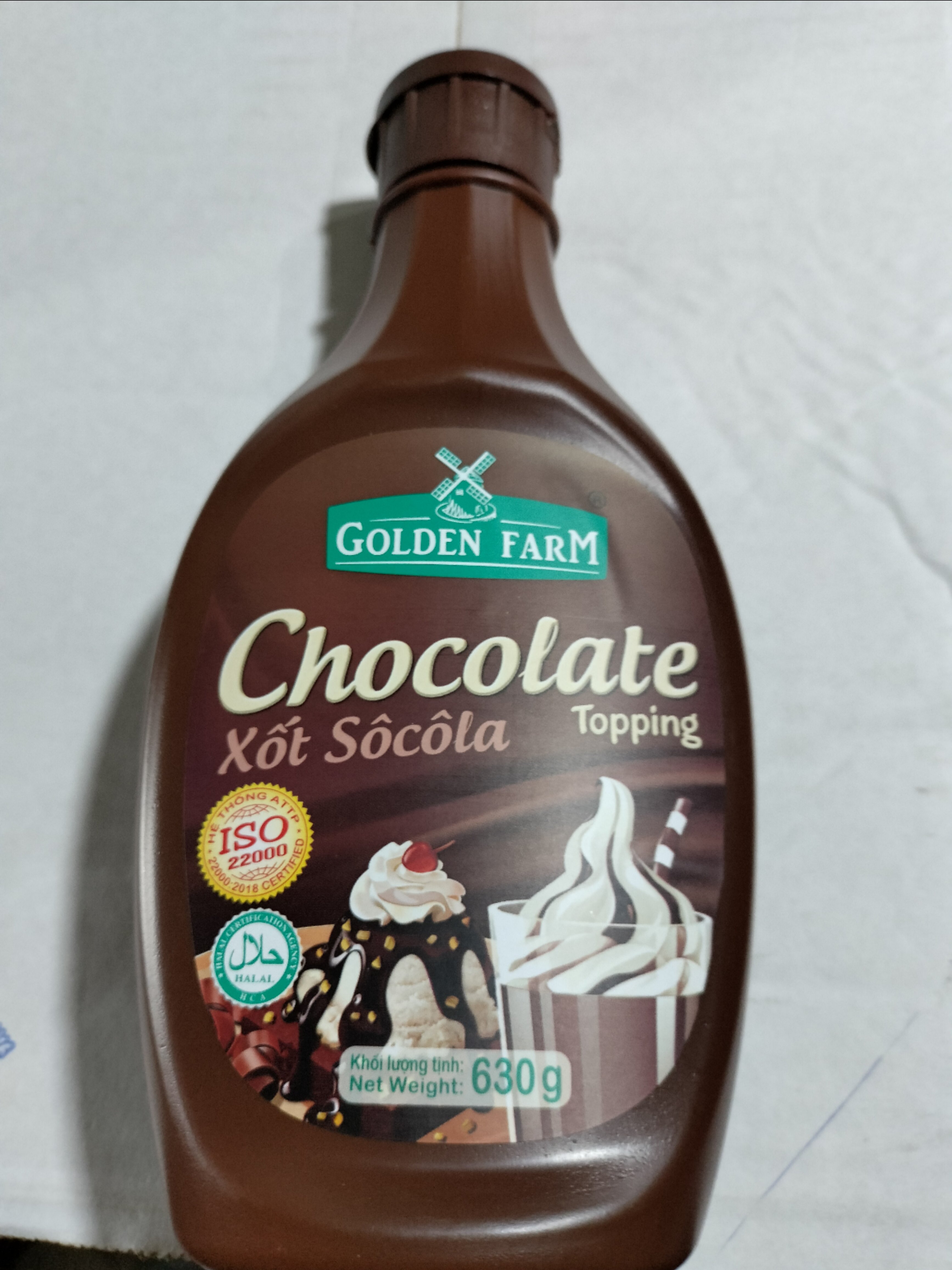 Sốt Golden Farm Chocolate 630g | Nguyên liệu pha chế | Tobee Food