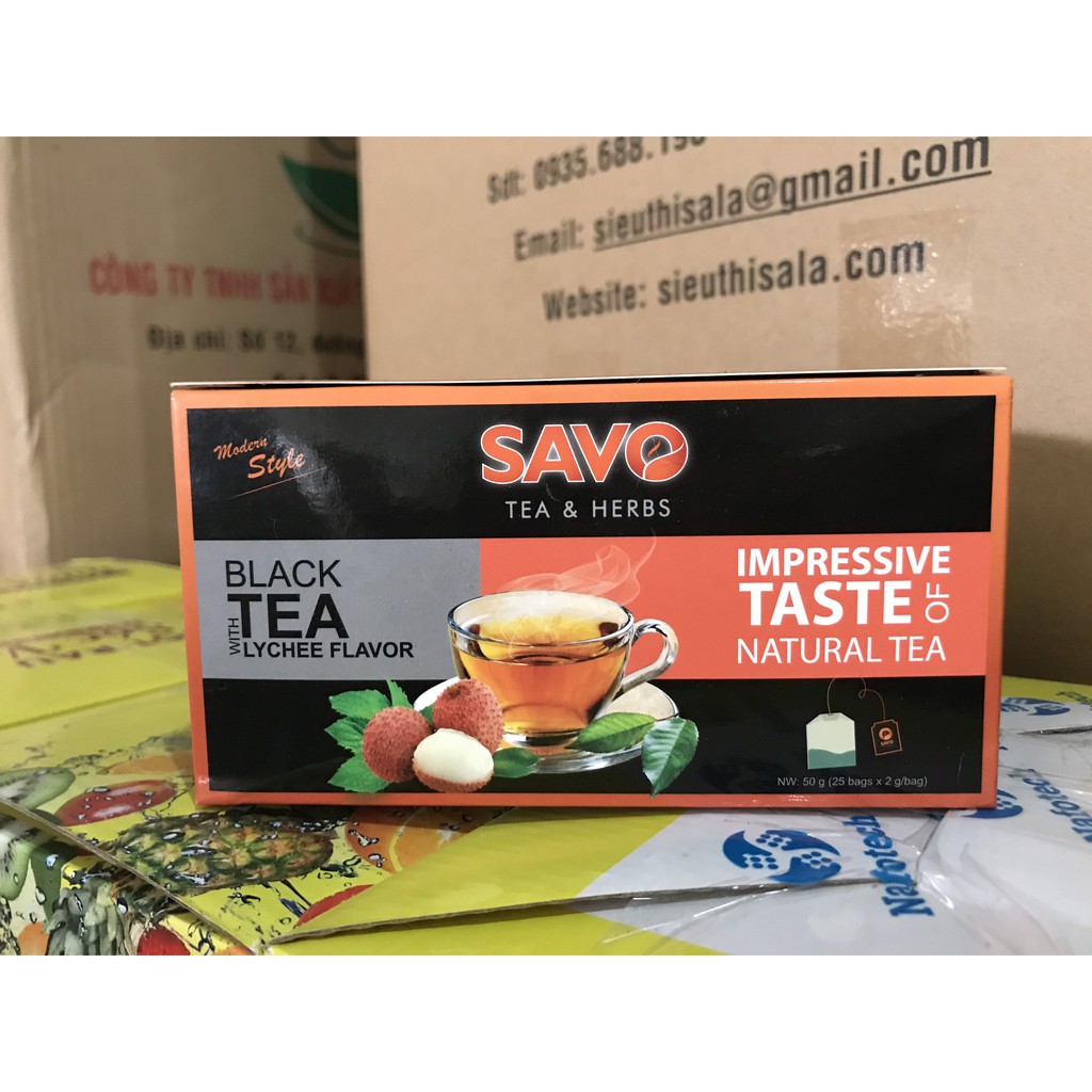 Savo Tea Trà Vải túi tọc SAVO TEA & HERBS | Hàng chính hãng | Giá tốt