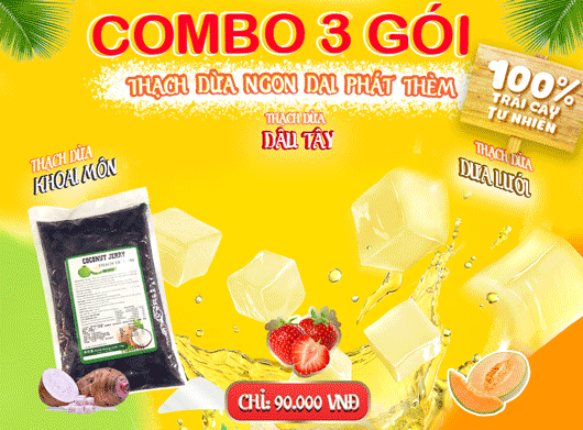Combo giãm giá thạch dừa non giá sốc