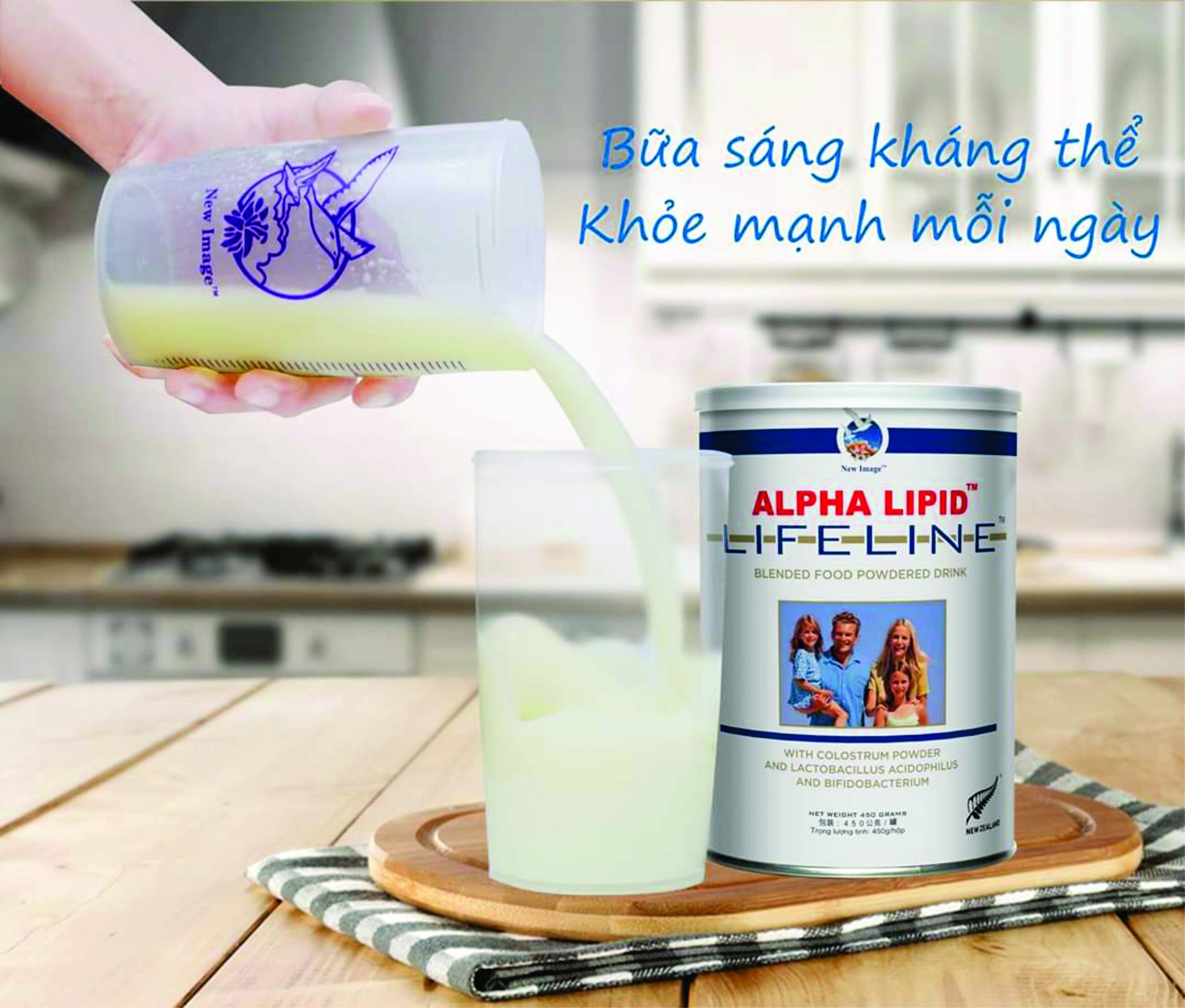 Tăng cường sức đề kháng với sữa non Alpha lipid