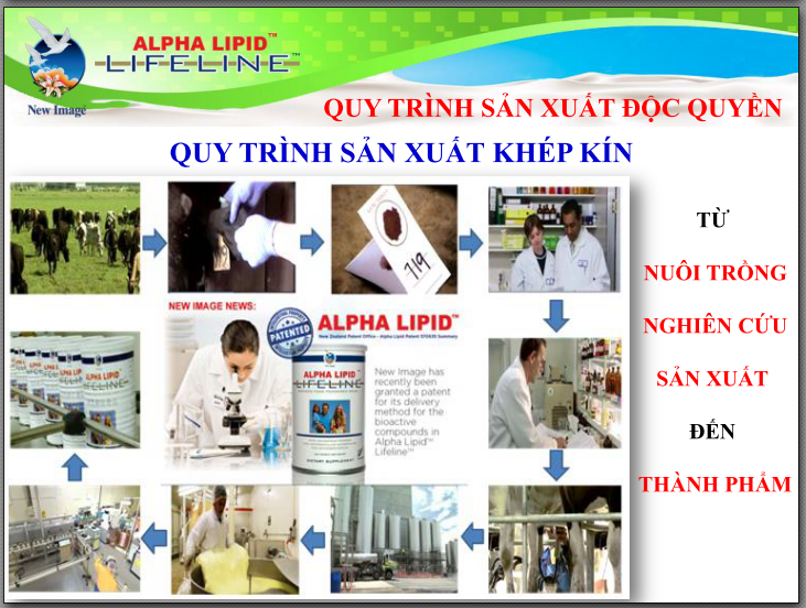 Quy trình sản xuất sữa non Alpha lipid