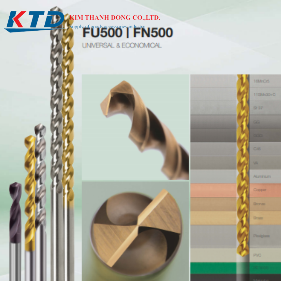 Mũi khoan xoắn làm bằng thép tốc độ cao Hartner- Kim Thành Đông