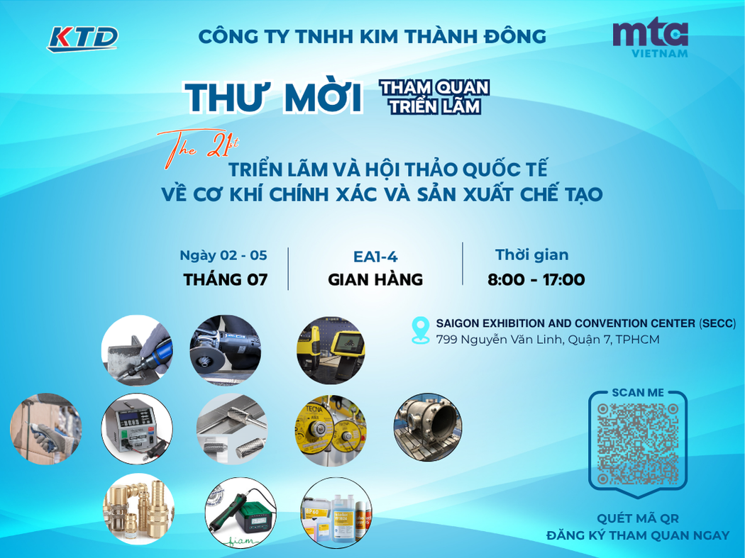 Thư Mời Tham Quan Gian Hàng Kim Thành Đông MTA Việt Nam 2025