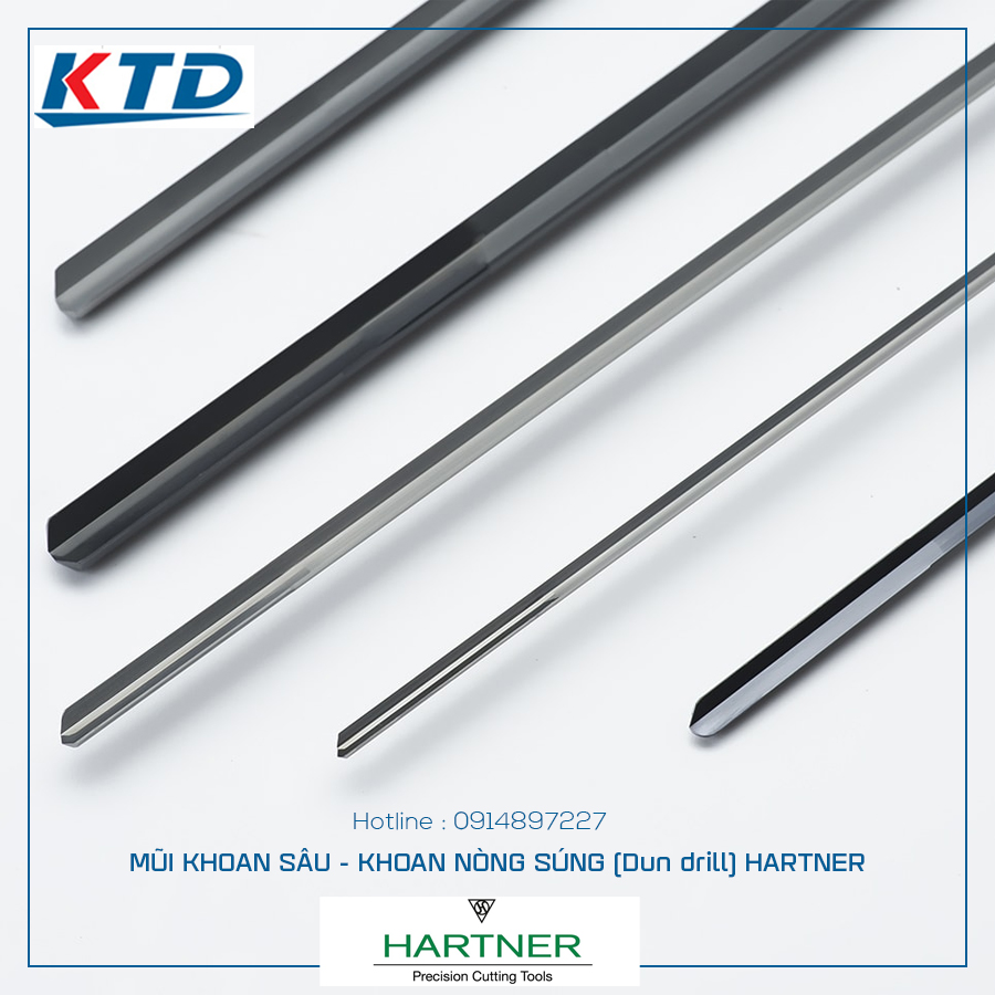 Mũi khoan sâu - mũi khoan nòng súng (Dun drill) Hartner