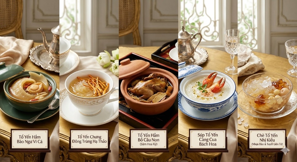 Bát Trân Chi Bảo: Top 5 Mỹ Vị Yến Sào Thượng Hạng Cho Sức Khỏe Vàng