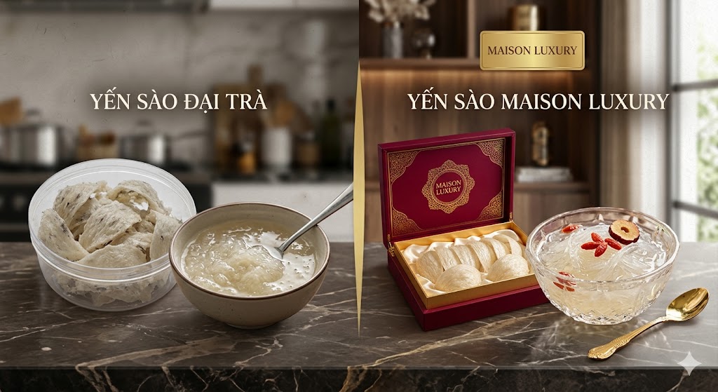 SỰ KHÁC BIỆT GIỮA YẾN SÀO MAISON LUXURY VÀ YẾN SÀO ĐẠI TRÀ