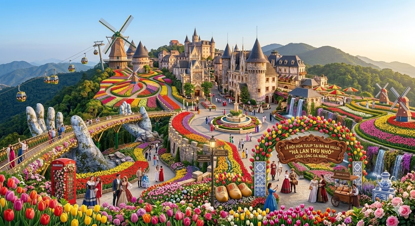 🌷 Lễ Hội Hoa Tulip Tại Bà Nà Hills: 