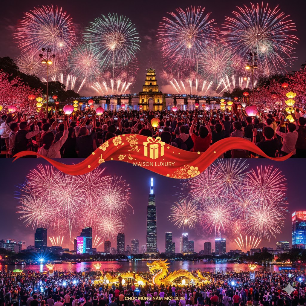 Dự Đoán địa điểm bắn pháo hoa Tết 2026 tại Hà Nội/TP.HCM?