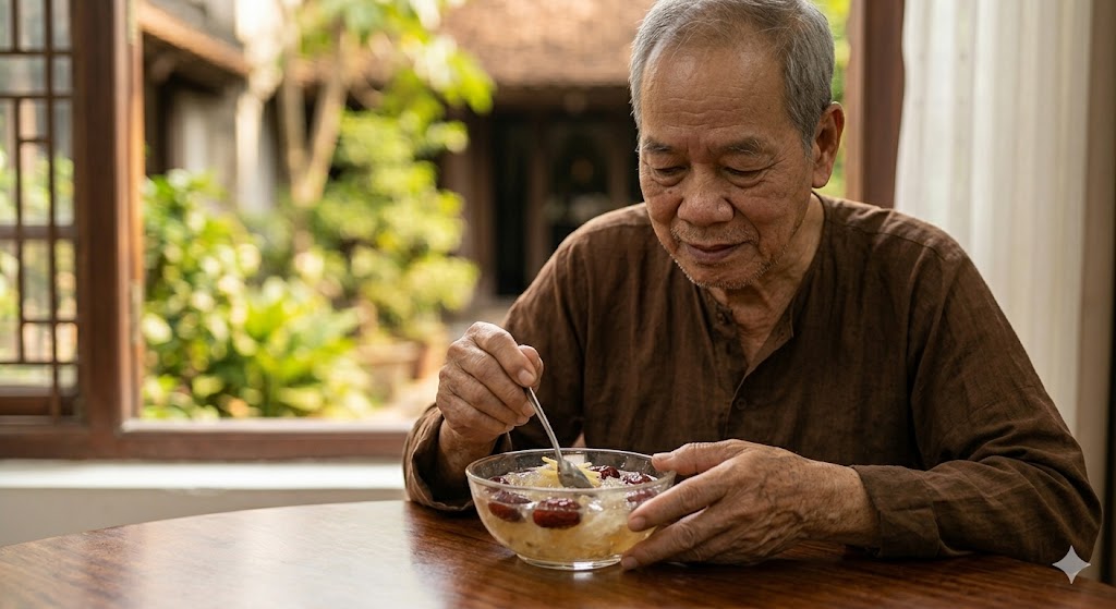 Bổ sung yến sào: Giải pháp vàng giúp người già đẩy lùi tình trạng đau nhức xương khớp