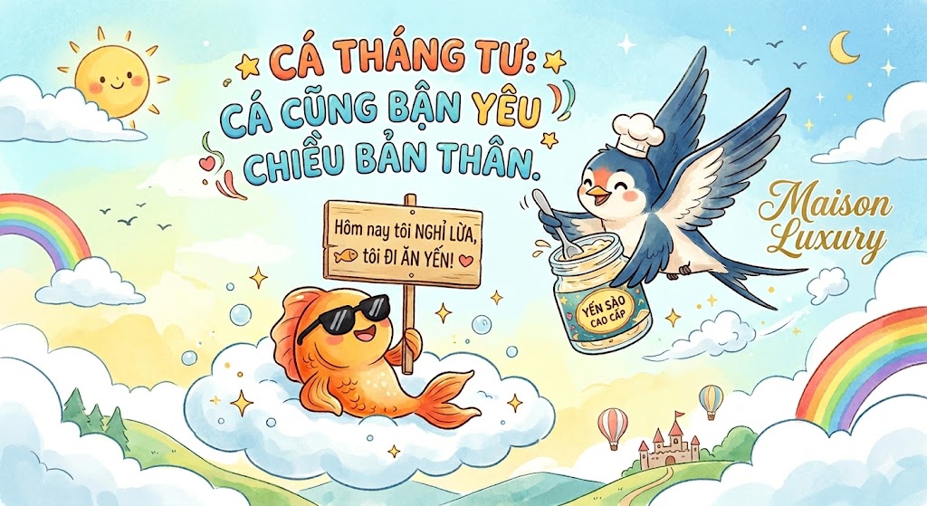 Cá Tháng Tư Này, Maison Luxury Tặng Bạn Lời Chúc "Thật Hơn Cả Thật"