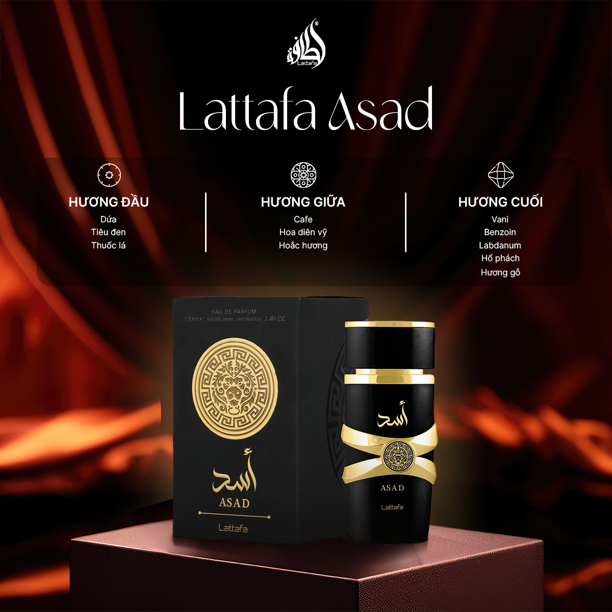 Nước hoa Lattafa Asad