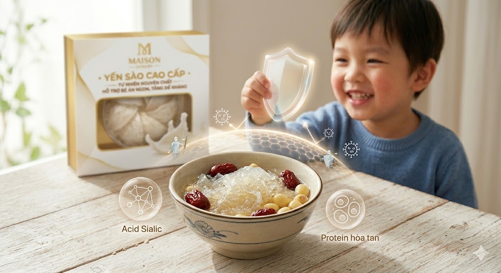 Yến Sào Giúp Trẻ Em Biếng Ăn, Hay Ốm Vặt Như Thế Nào? Giải Pháp Vàng Cho Sức Khỏe Của Bé