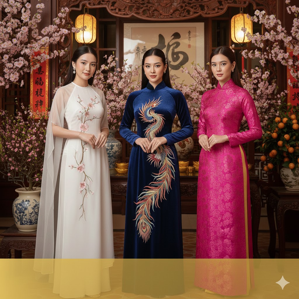 Xu hướng áo dài Tết 2026 năm nay: Kiểu dáng và chất liệu nào lên ngôi?