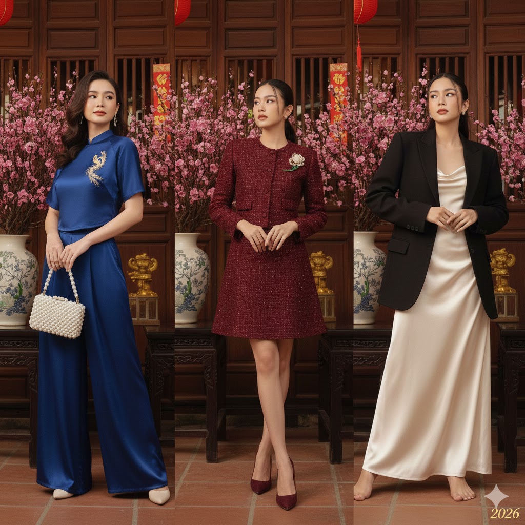 Phối đồ đi chúc Tết 2026 sao cho sang và thanh lịch?