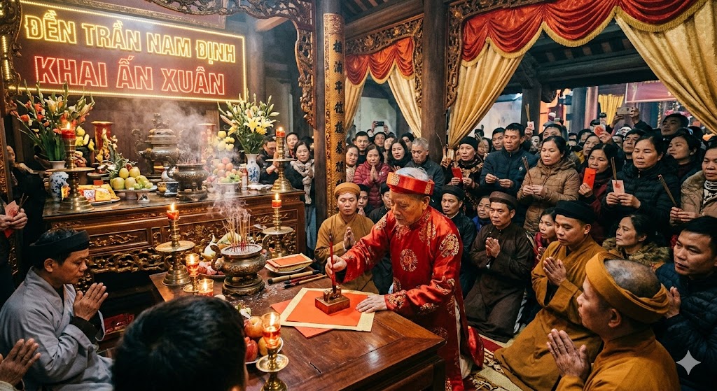 Nghi Lễ Khai Ấn Đền Trần Nam Định: Hào Khí Đông A Rạng Ngời