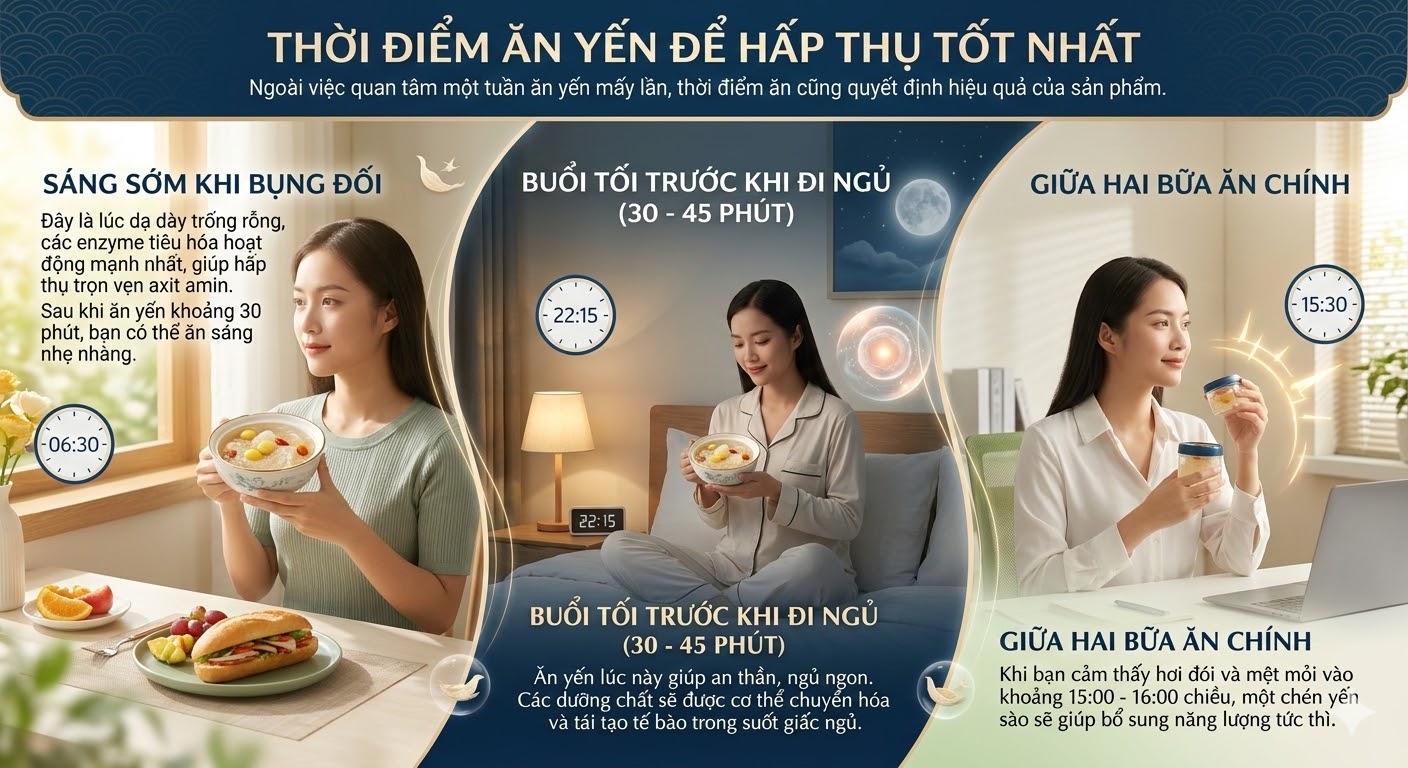 Một Tuần Nên Ăn Yến Mấy Lần Và Mỗi Lần Bao Nhiêu Gram Là Đủ?