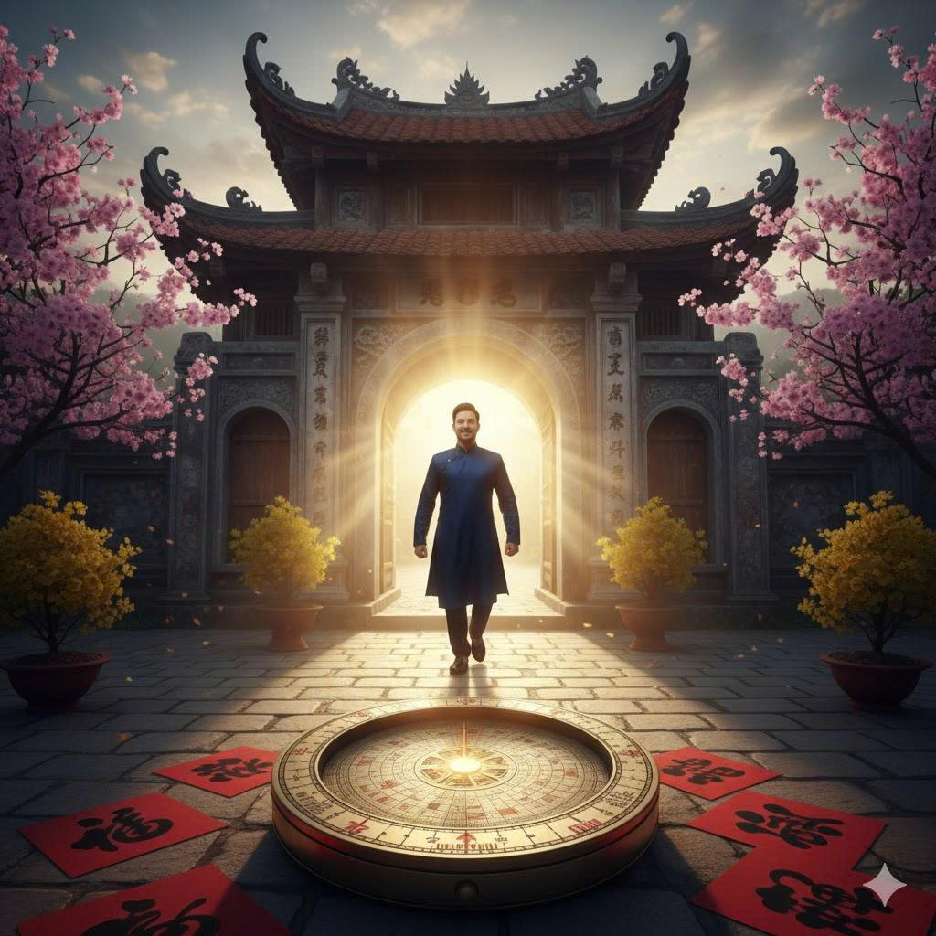 Hướng xuất hành đầu năm 2026 để gặp may mắn/tài lộc?