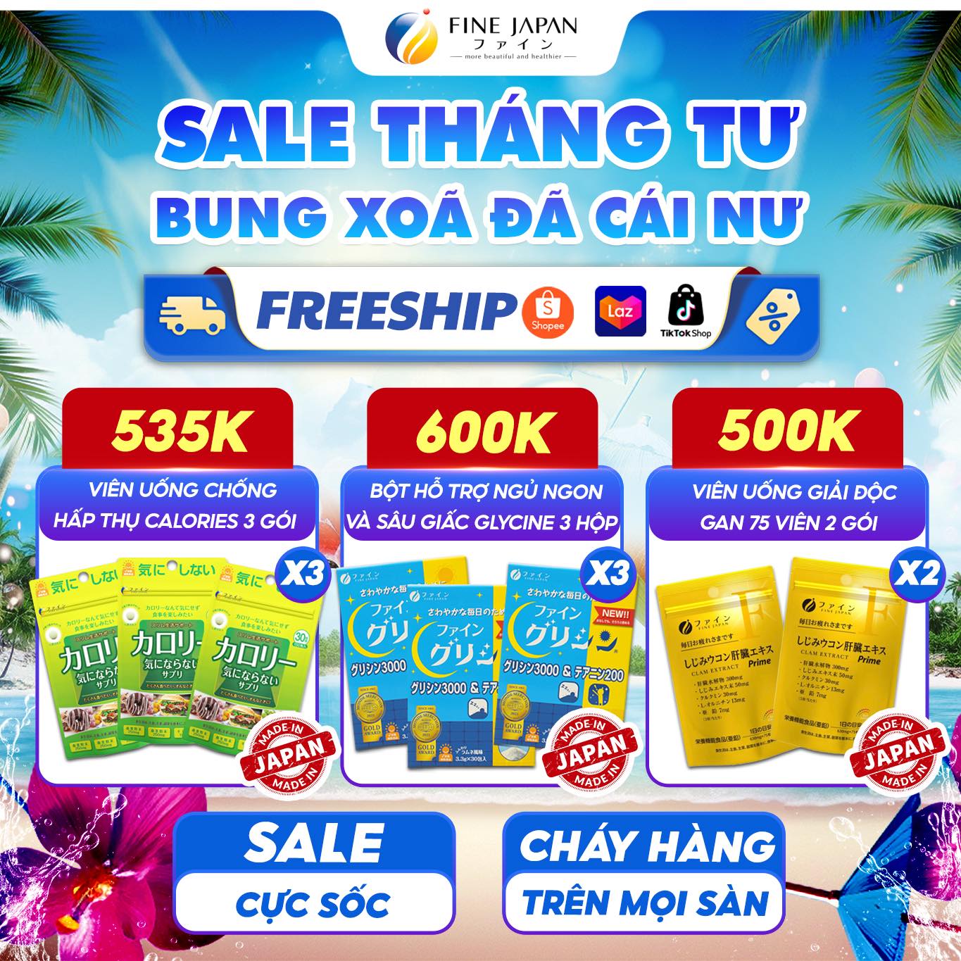 SALE THÁNG TƯ - BUNG XOÃ ĐÃ CÁI NƯ