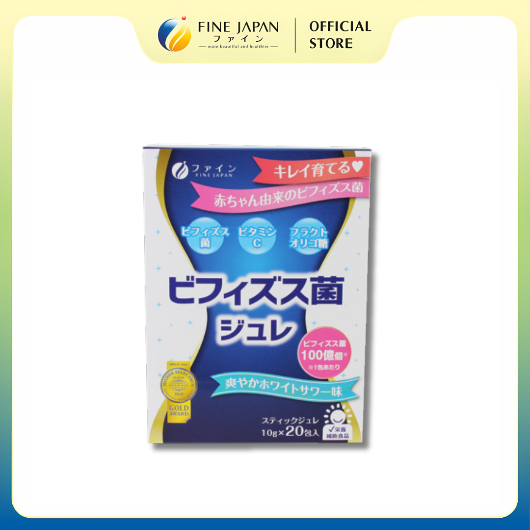 THỰC PHẨM BẢO VỆ SỨC KHỎE BIFIDOBACTERIA JELLY FINE JAPAN HỘP 20 THANH