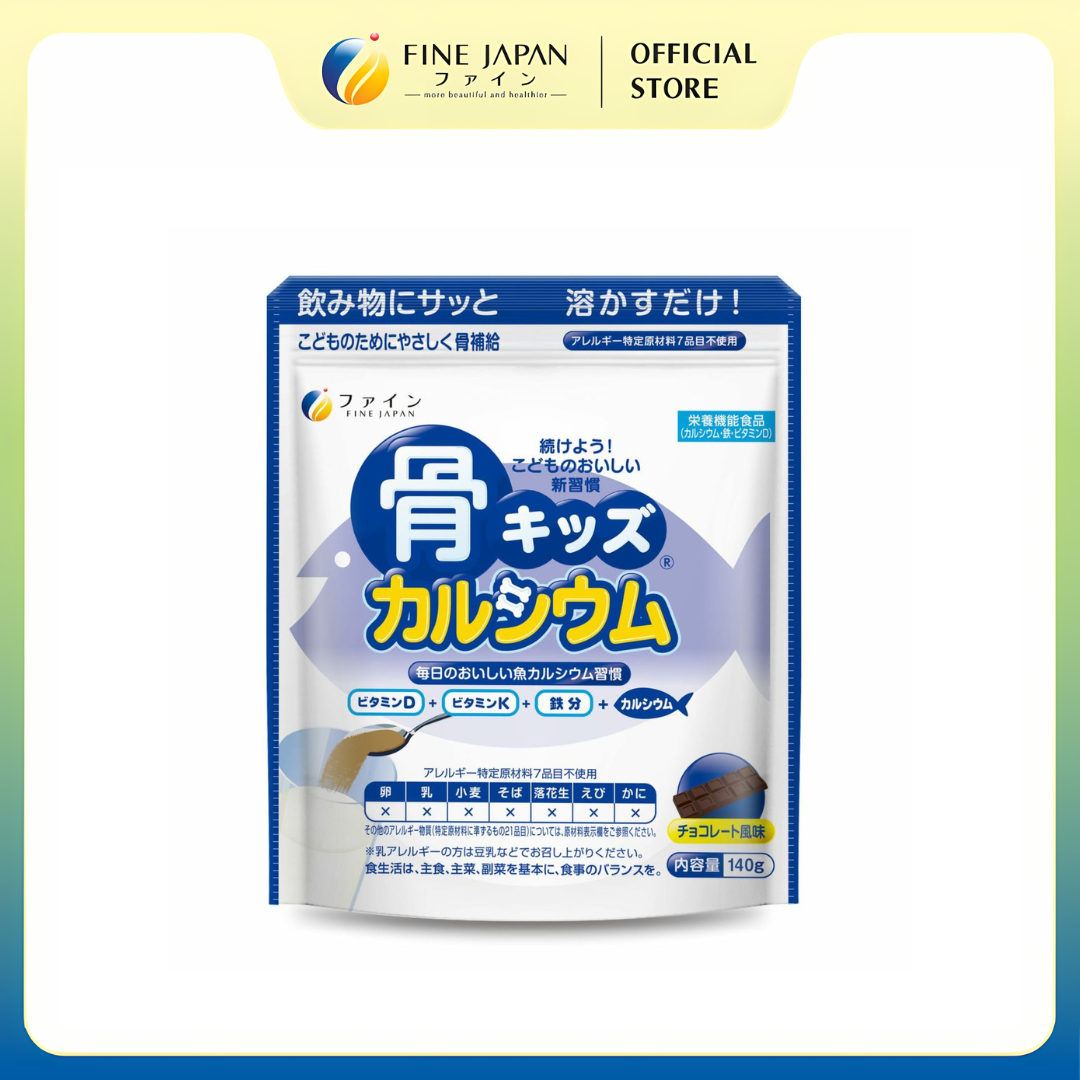 THỰC PHẨM BẢO VỆ SỨC KHỎE BONE'S CALCIUM FOR KIDS FINE JAPAN GÓI 140GR