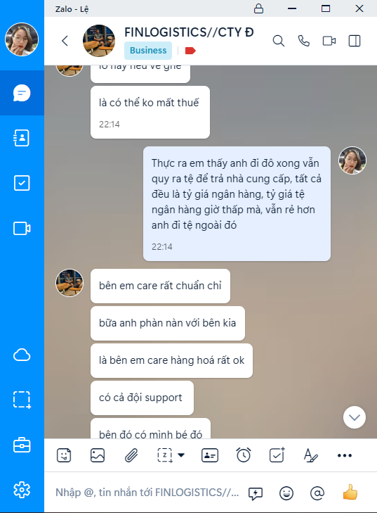 Feedback của khách hàng đối với dịch vụ của Finlogistics 7 fb1 Finlogistics https://www.finlogistics.vn/