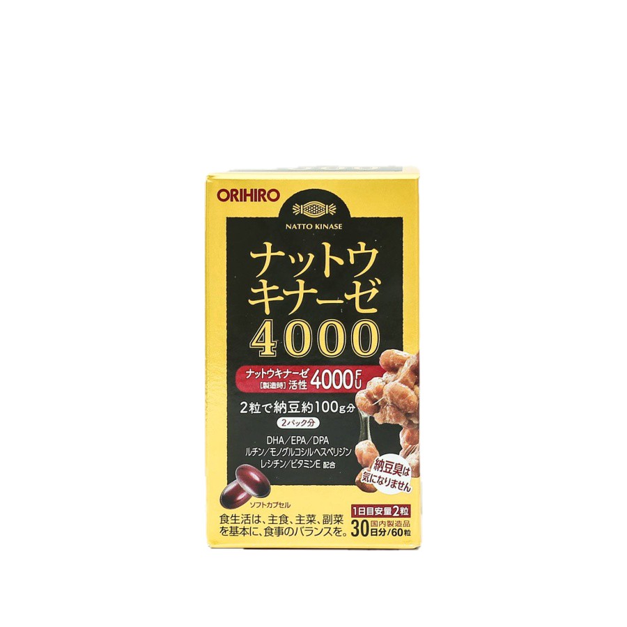 Viên Uống Hỗ Trợ Chống Đột Quỵ Orihiro Natto Kinase