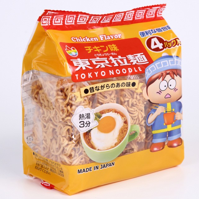 Mì ăn liền Tokyo Noodle Nhật Bản cho trẻ em từ 1 tuổi (bịch 4 gói nhỏ)