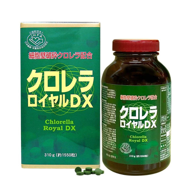 Tảo Lục Hoàng Gia Chlorella Royal DX - 1550 viên