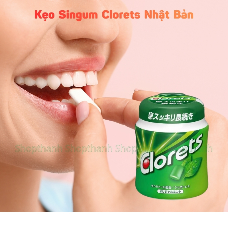 Singum Clorets Nhật Bản – Kẹo Cao Su Khử Mùi Hôi Miệng Hiệu Quả Với Hương Bạc Hà Thơm Mát Lâu
