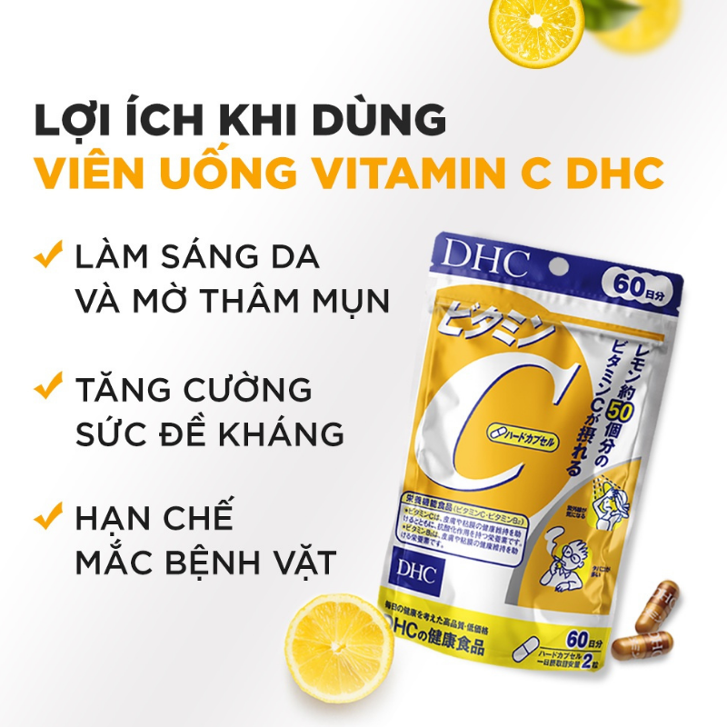 Viên Uống Vitamin C DHC - 120 viên