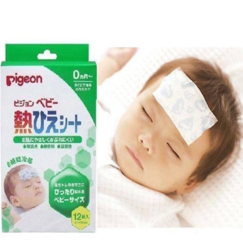 Miếng Dán Hạ Sốt Trẻ Em Pegion Hộp 12 Miếng