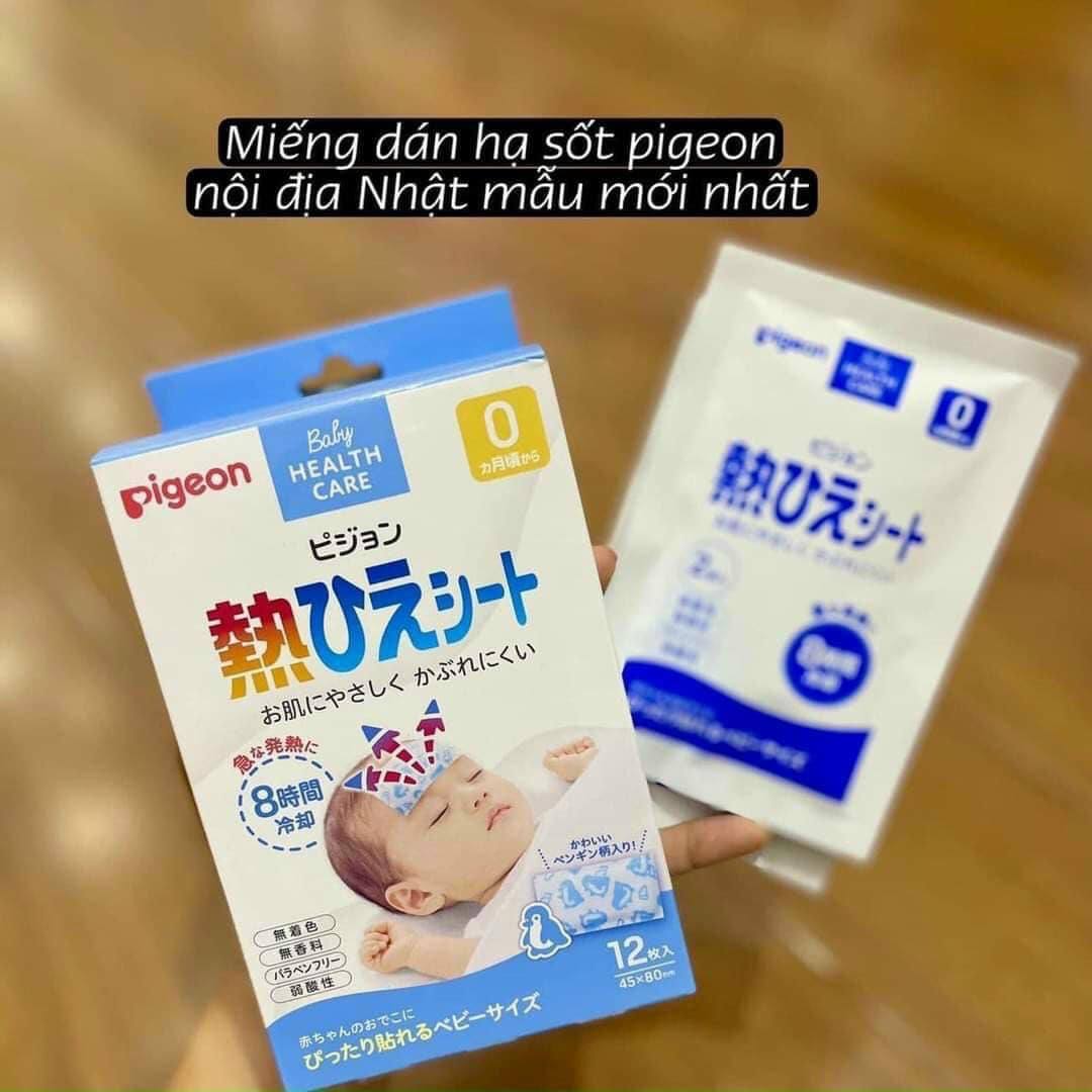 Miếng Dán Hạ Sốt Trẻ Em Pegion Hộp 12 Miếng