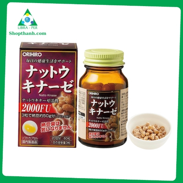 Viên Uống Hỗ Trợ Chống Đột Quỵ Orihiro Natto Kinase