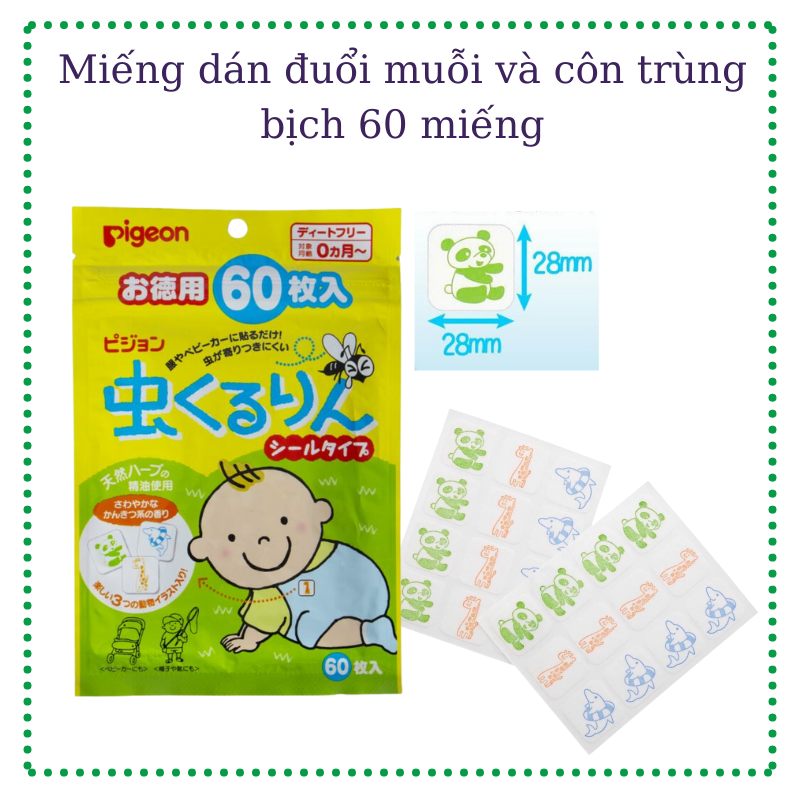 Miếng Dán Pigeon Đuổi Muỗi, Côn Trùng