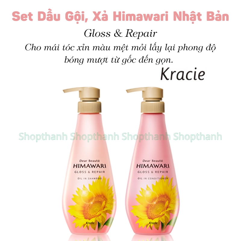 Set Dầu Gội Xả Hoa Hướng Dương Himawari Nhật Bản - 400ml