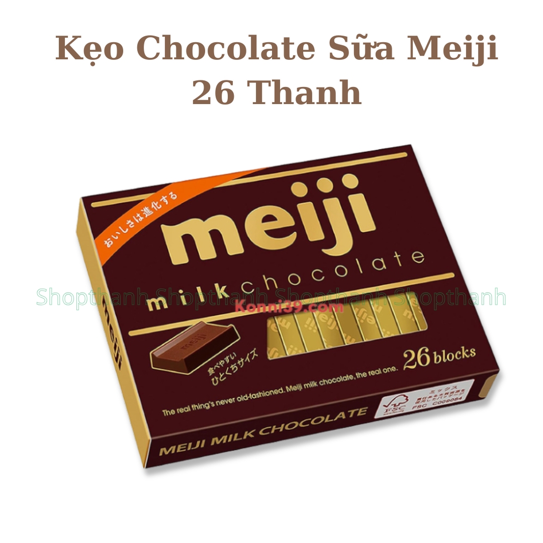 Chocolate Meiji hộp 26 thanh - Sự lựa chọn hoàn hảo từ Nhật Bản