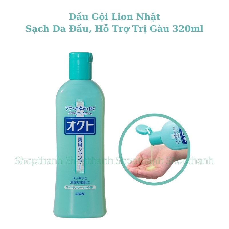 Dầu Gội Xả Lion Octo 320ml Nhật Bản - Giải Pháp Chăm Sóc Da Đầu Khỏe Mượt, Ngừa Gàu Ngứa Hiệu Quả