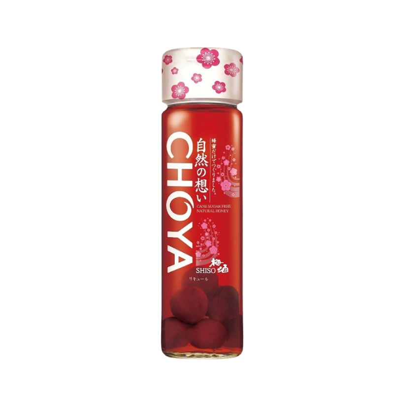 Choya hoa anh đào 325ml Nhật 15% chai thủy tinh có trái mơ
