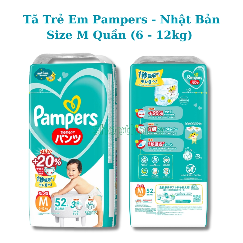 Tã Pampers Jumbo Nội Địa Nhật Đủ Size