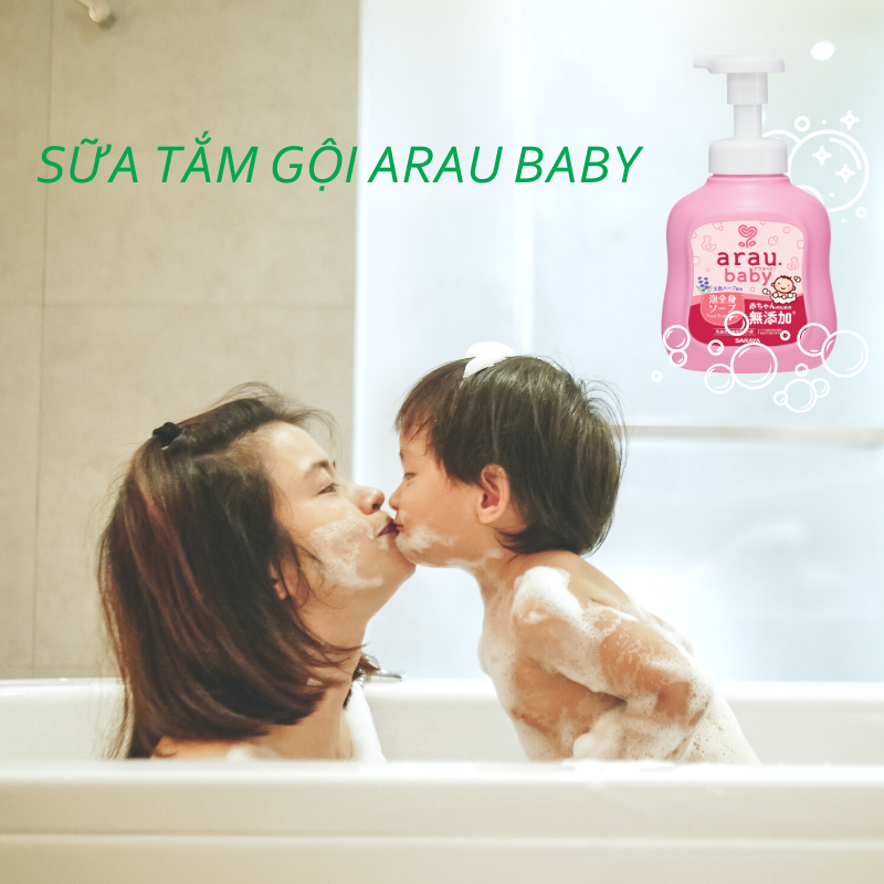 Sữa tắm Trẻ Em Arau Baby Hồng
