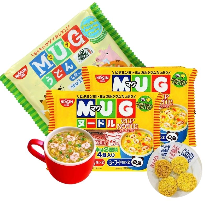 Mỳ Mug Nissin Hình Gấu Nhật Bản Cho Bé - Gói 94g