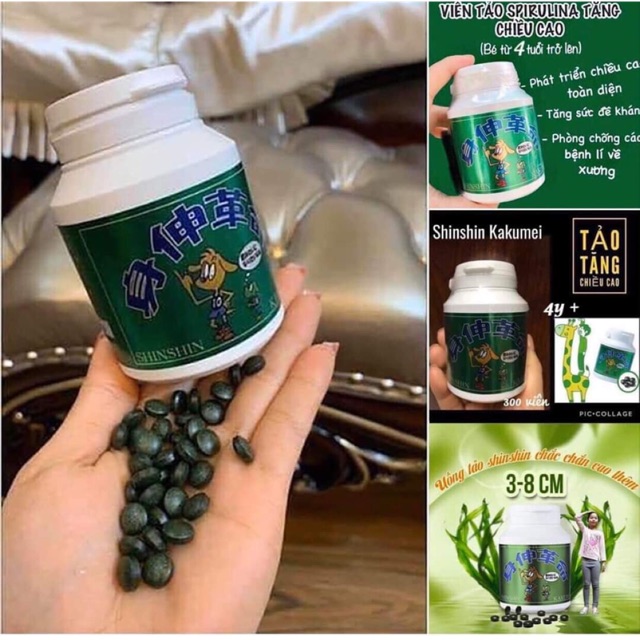 Viên Uống Tảo Biển Tăng Chiều Cao Shinshin Kakumei Hộp 300 viên *