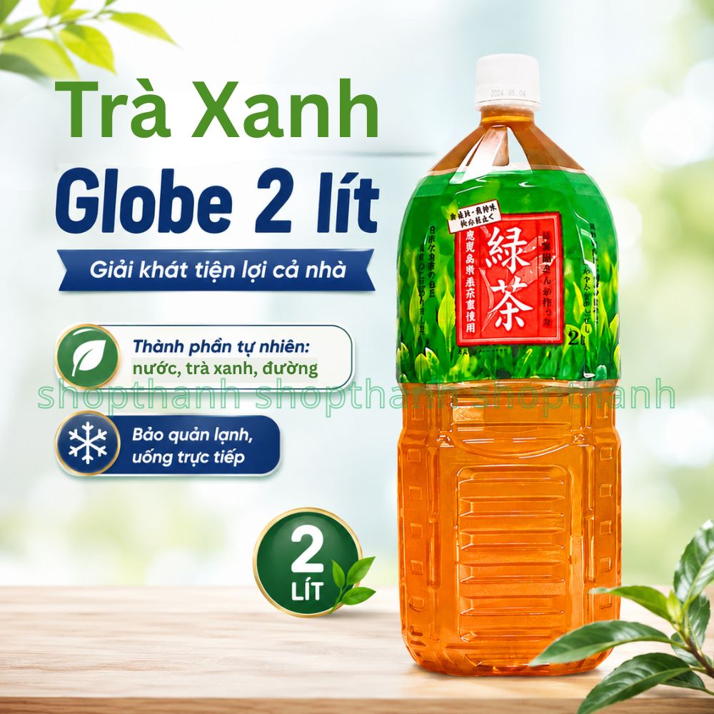 Trà Ô Long 2 Lít Chai Nhựa Globe Giải Khát Dịu Mát Dung Tích Lớn Phù Hợp Gia Đình Và Nhóm