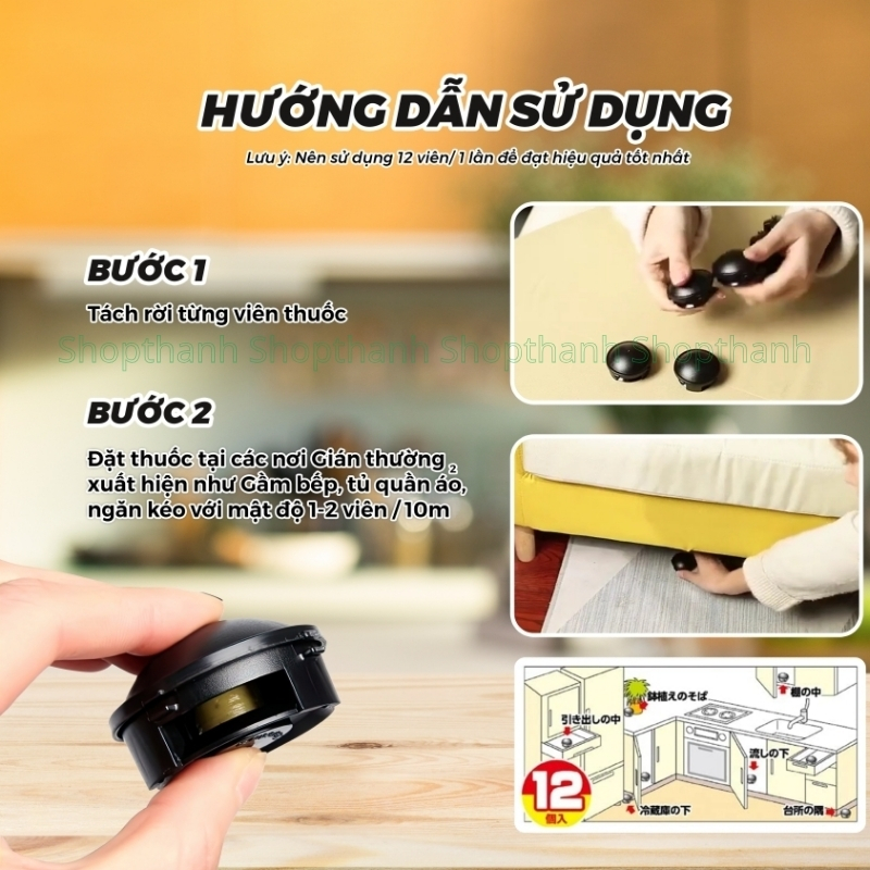 Viên Diệt Gián Earth Nhật Bản – Giải Pháp Giữ Nhà Sạch Gián Tận Gốc