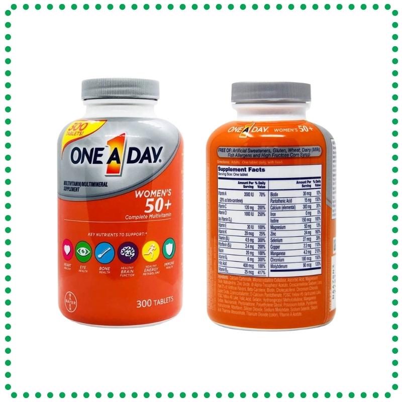 Viên Uống One A Day Women’s 50+ Multivitamin  - 300 Viên